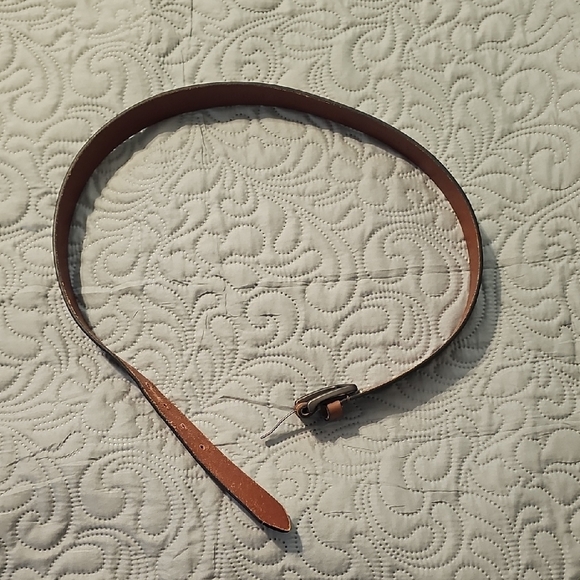 Timberland Other - Timberland Brown Leather Belt with Metal Buckle